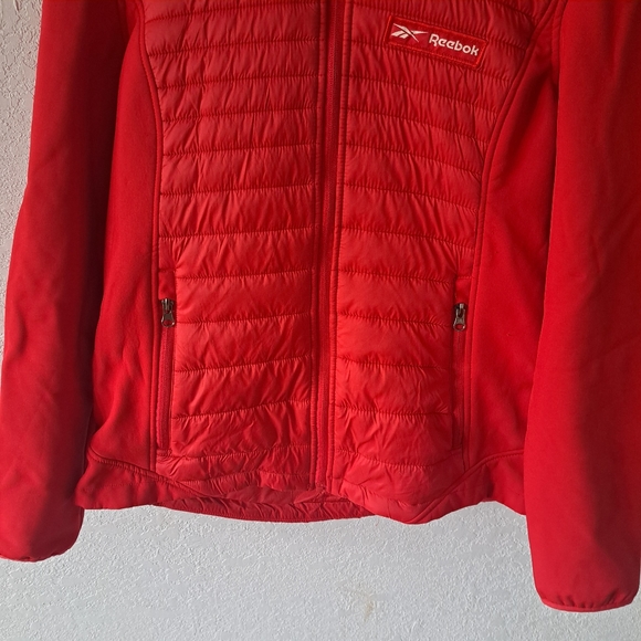 Red Reebok Puffer Jacket - Picture 2 of 5